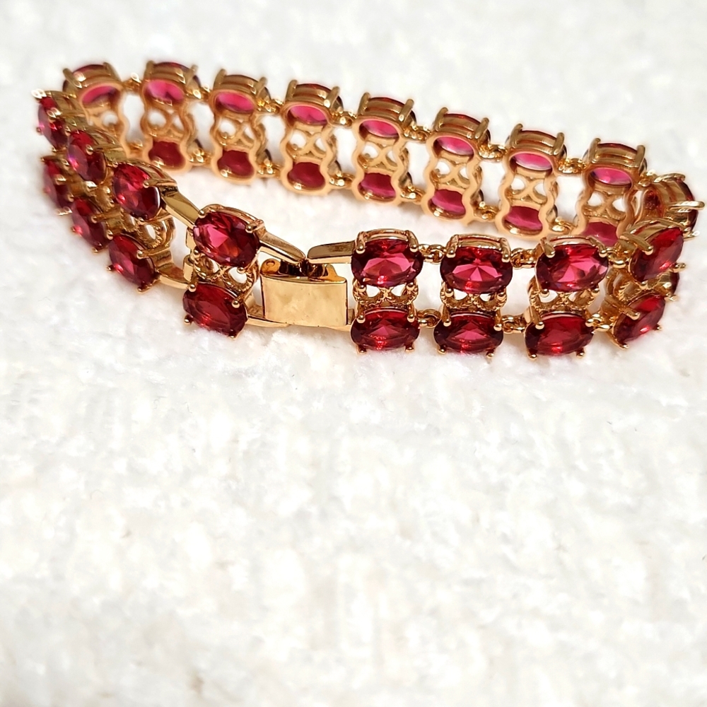 Ruby red bracelet - Picture 4 of 6